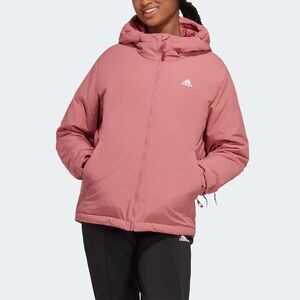 Adidas Women's Hooded Jacket Insulated Waterproof Full Zip‎ Pink Size XL NWT